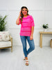 Dressed In Dreams Sweater In Pink Fuchsia