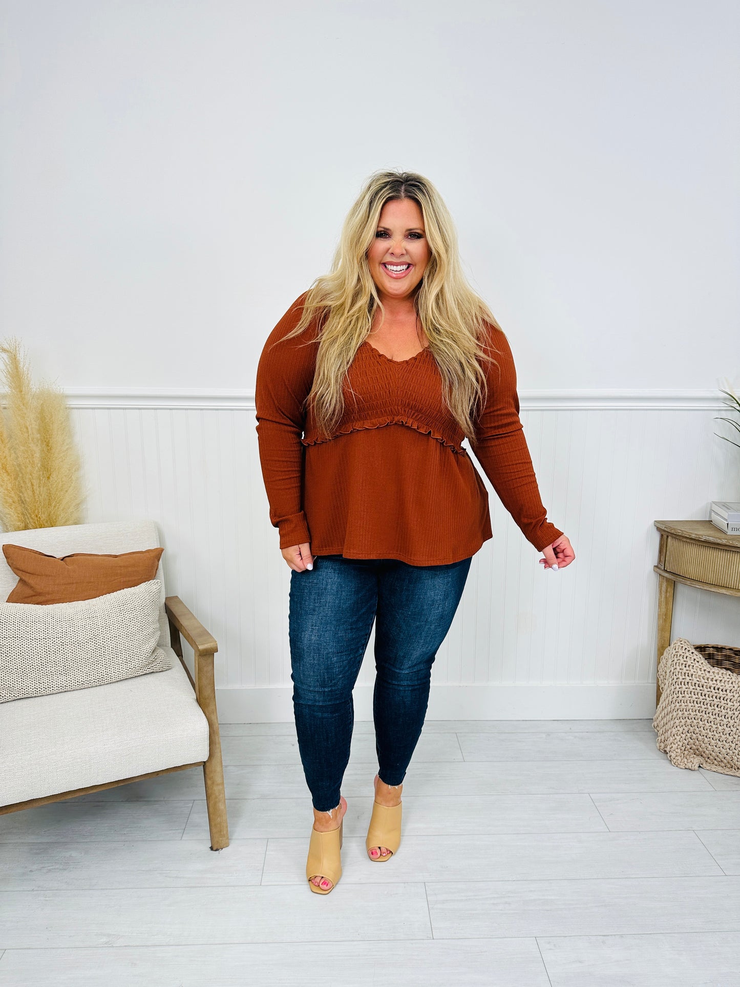 Perfectly Precious Long Sleeve Top- Multiple Colors!