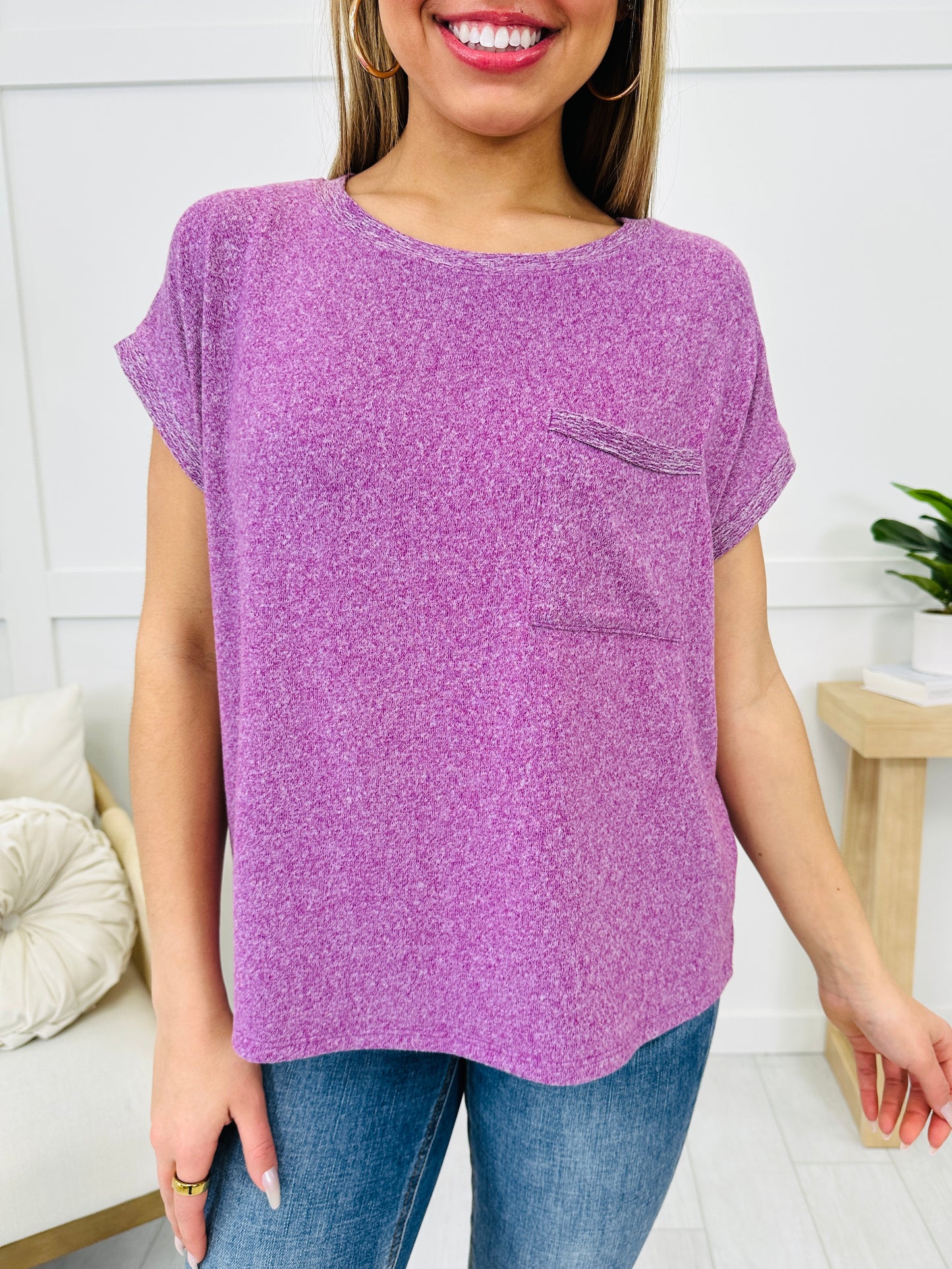 DOORBUSTER! Pocket Perfection Top- Multiple Colors!