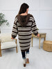 Autumn Avenue Cardigan In Choco Multi