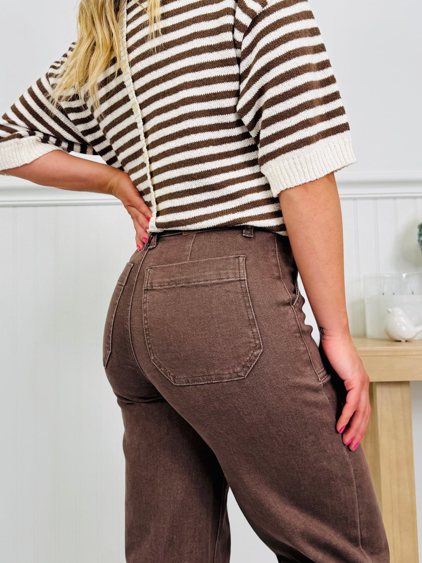 Judy Blue Box of Chocolates Retro Wide Jeans