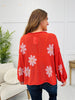 Blooming Good Vibes Top in Apple Red