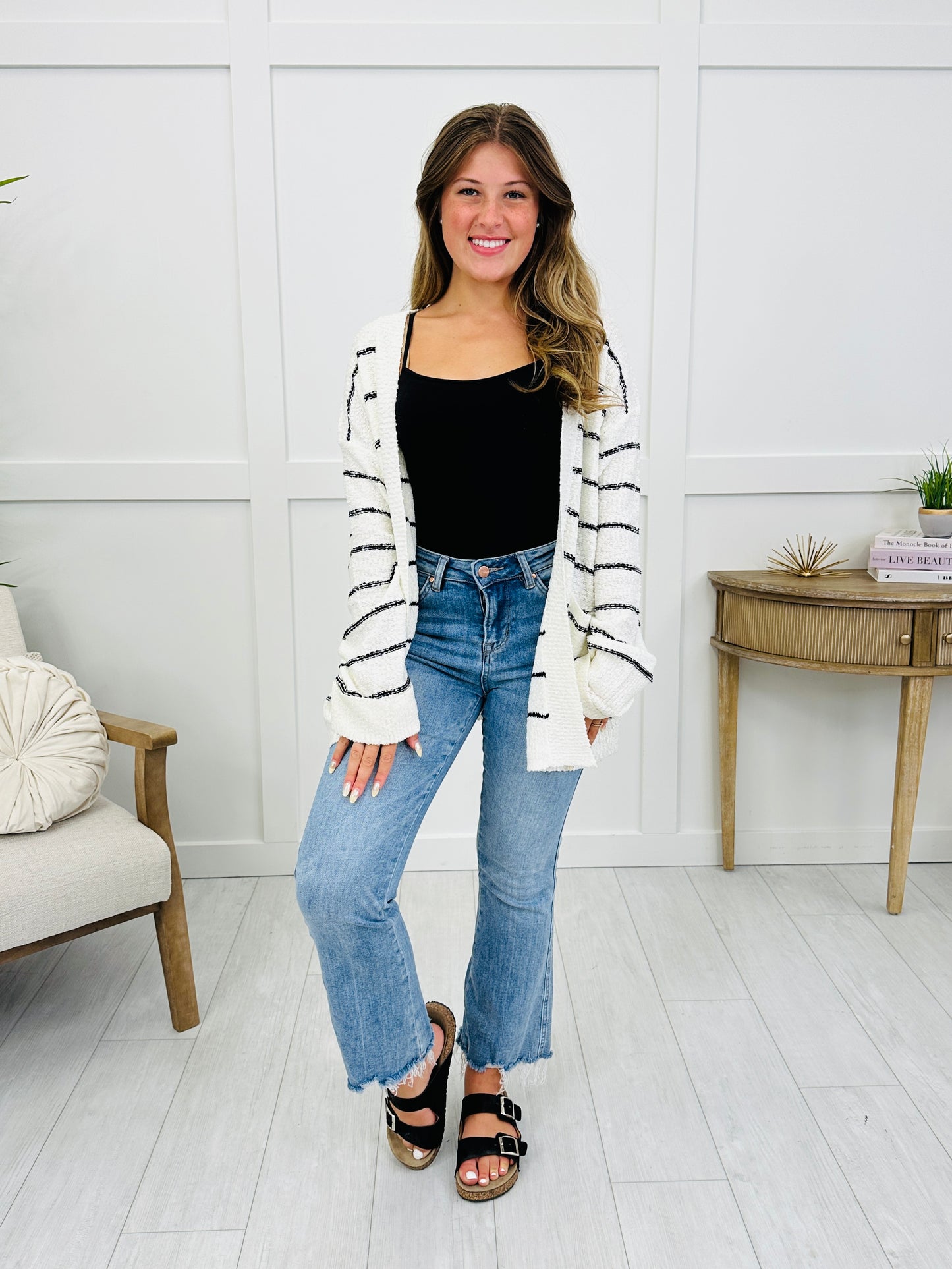 Simple Stripe Story Cardigan