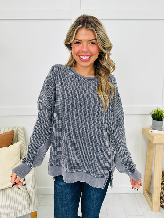 Daily Grid Pullover- Multiple Colors!