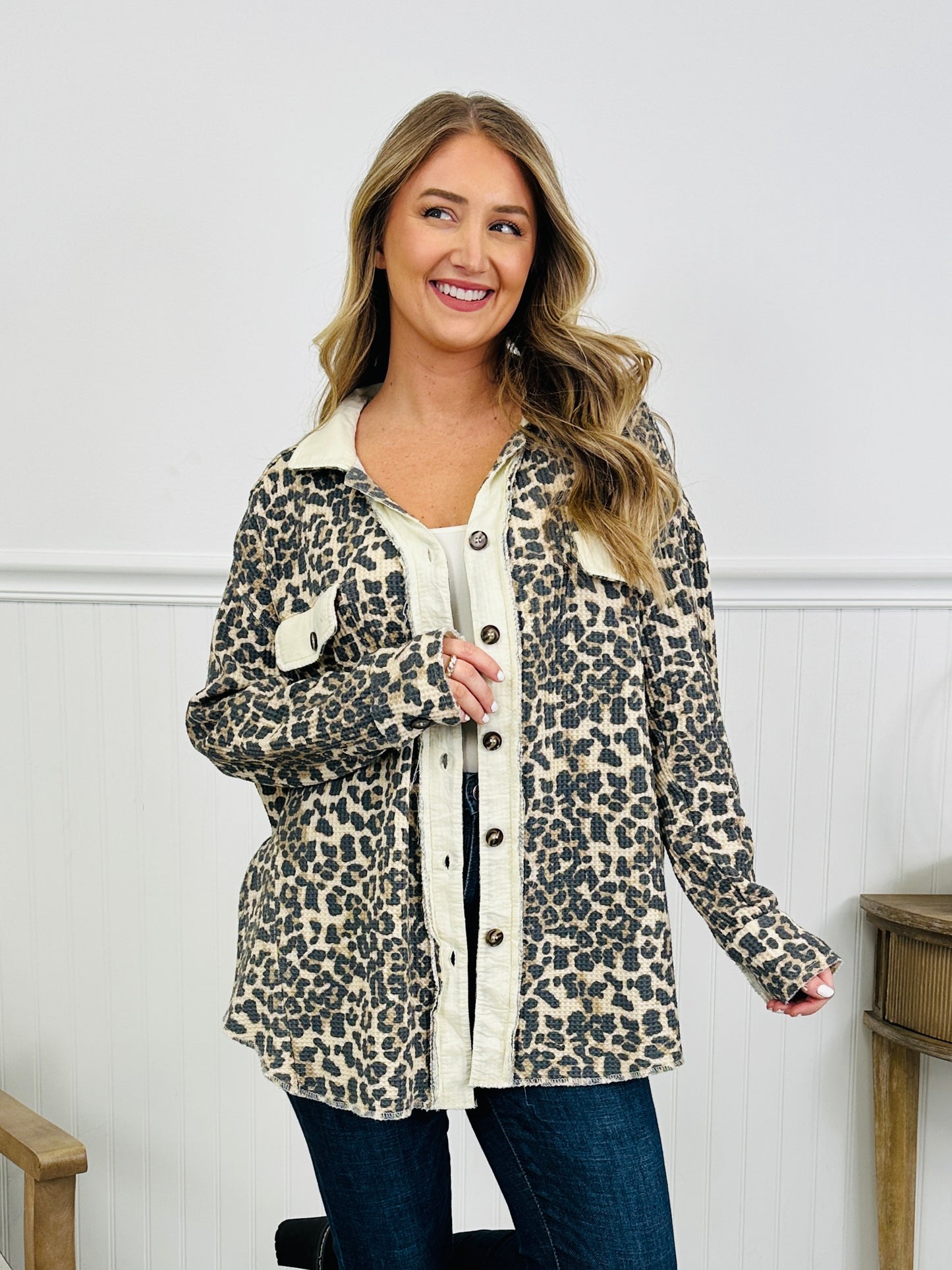 Layered In Leopard Shacket