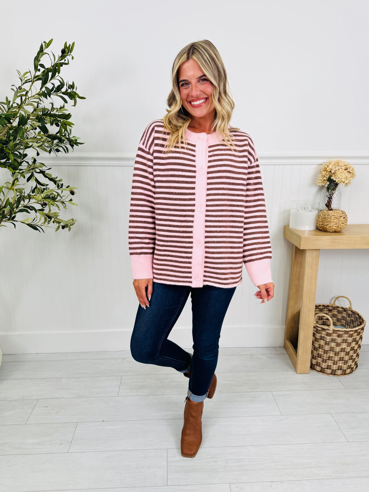 Perfectly Put Together Cardigan In Pink