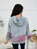 Blush Hour Hoodie In Dusty Blue