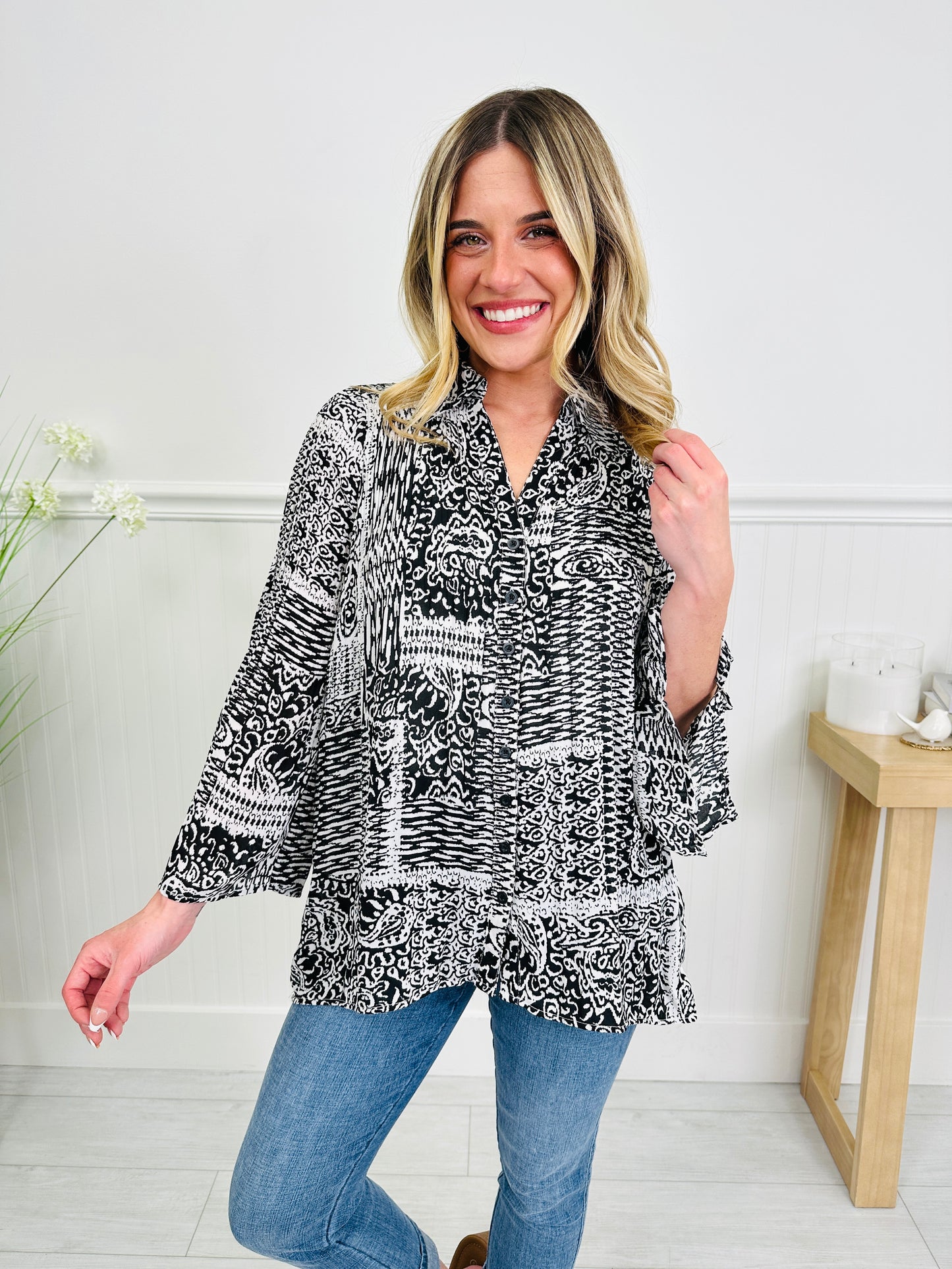 Let the Sunshine In Top in Santa Cruz Print