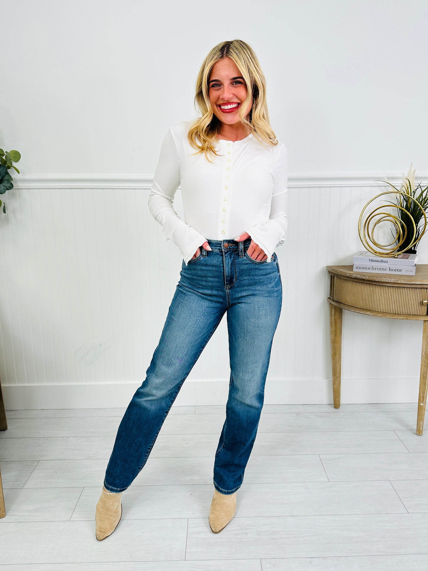 Judy Blue Switch It Up Straight Jeans