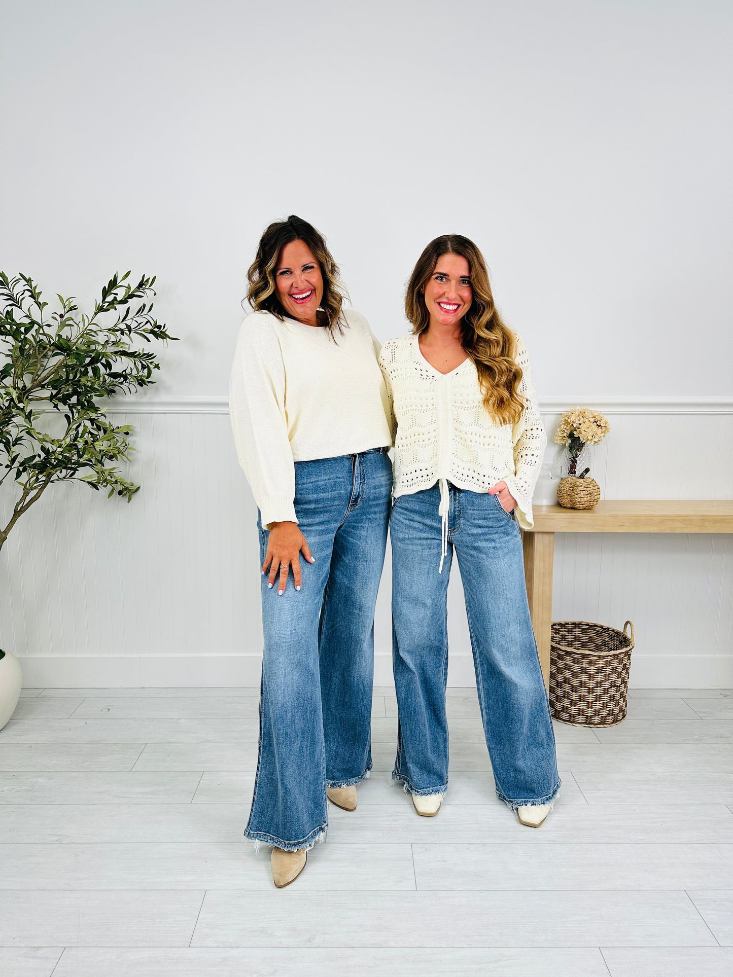 Judy Blue Almost Famous Retro Wide Leg Jeans