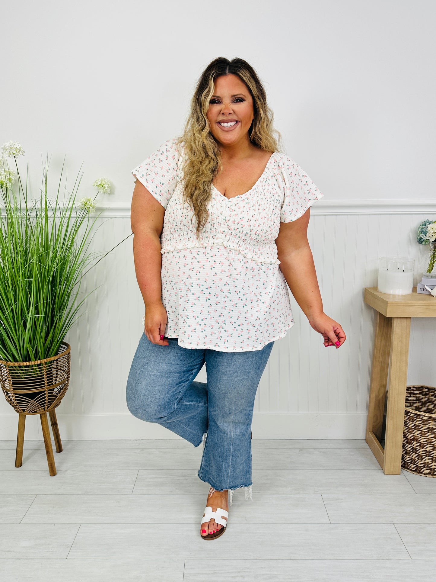 Secret Garden Top in Pink Floral