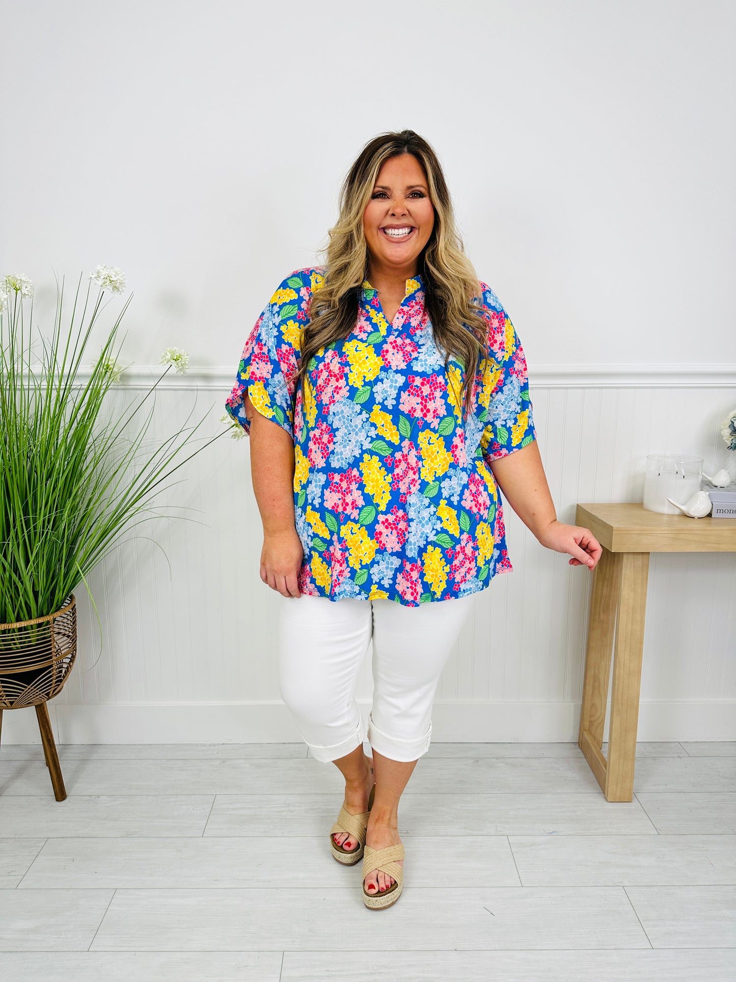 Radiate Sunshine Top in Key Largo Print