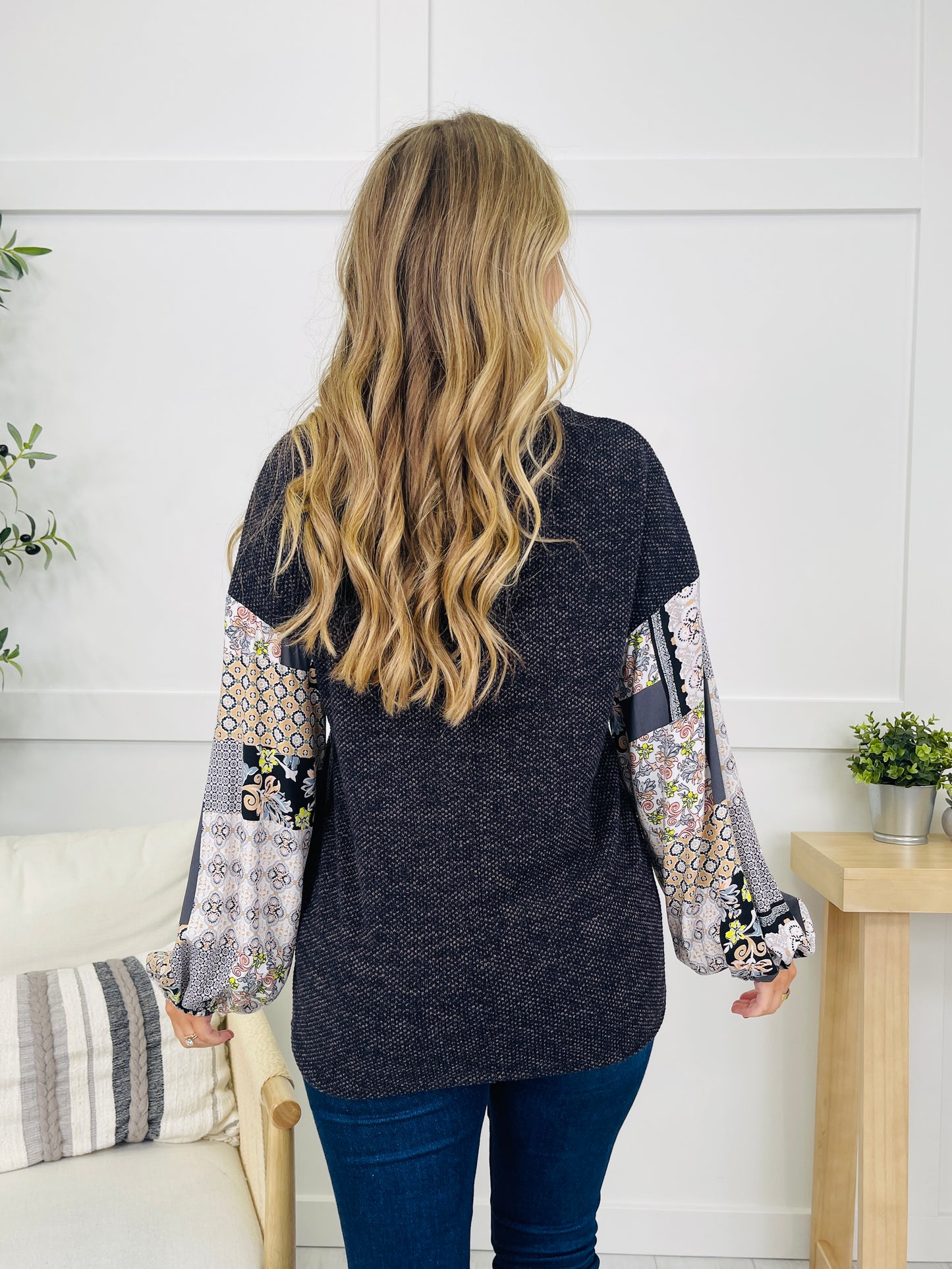 Print Me A Memory Sweater in Charcoal