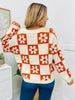 Checkerboard Bloom Sweater