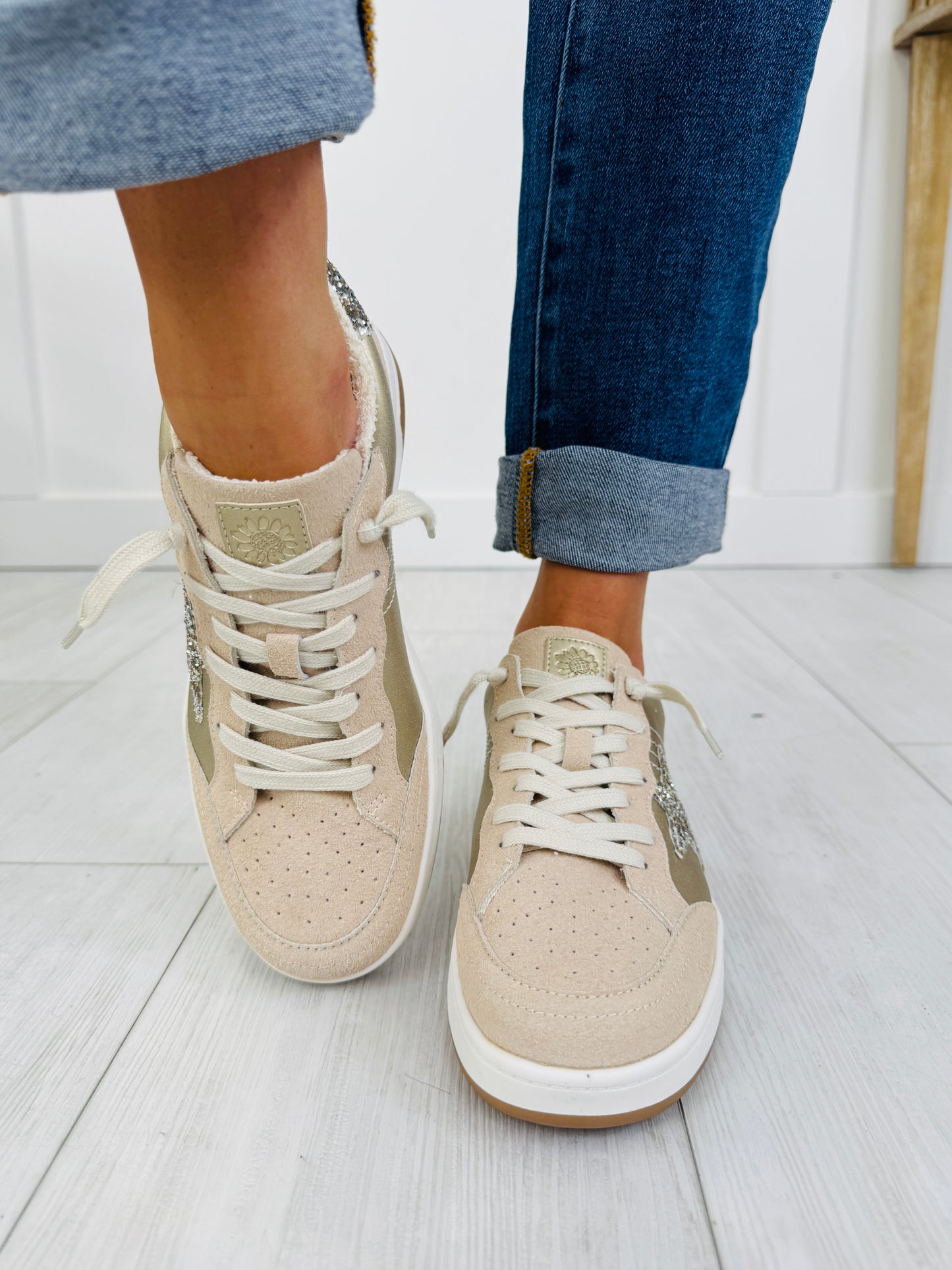 Golden Glow Sneakers