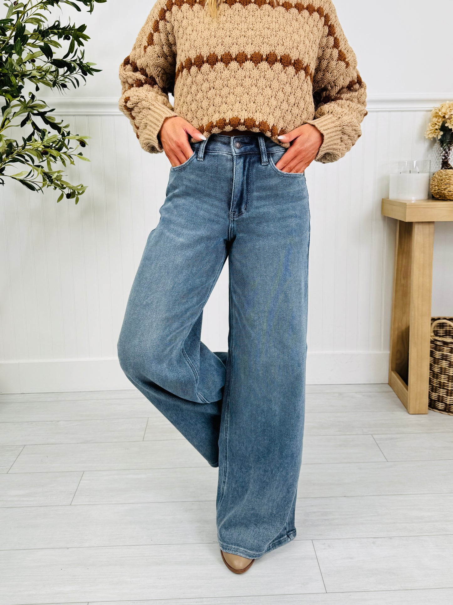 Judy Blue Nothing Compares Palazzo Wide Leg Jeans