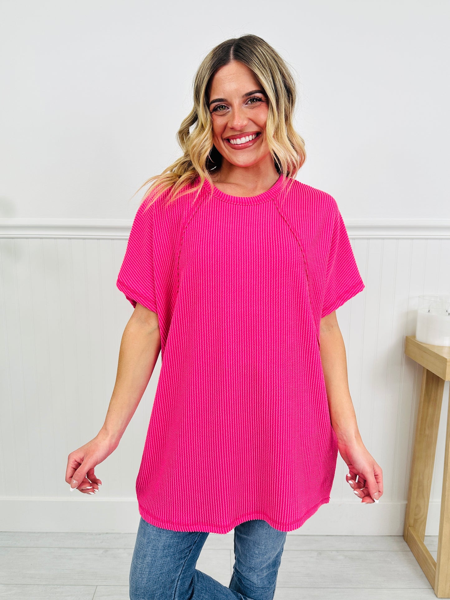 Pop of Color Top in Multiple Colors