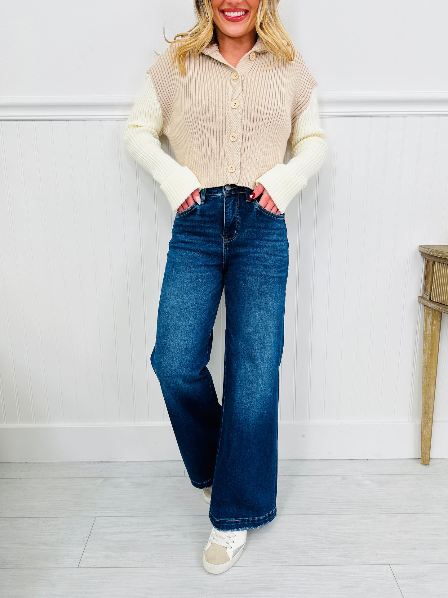 With You In Mind Wide Leg Tummy Control Jeans in Four Inseams