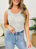 DOORBUSTER! Bright And Buttoned Tank Top- Multiple Colors!