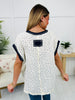 Written In The Stars Top In Cream/Indigo