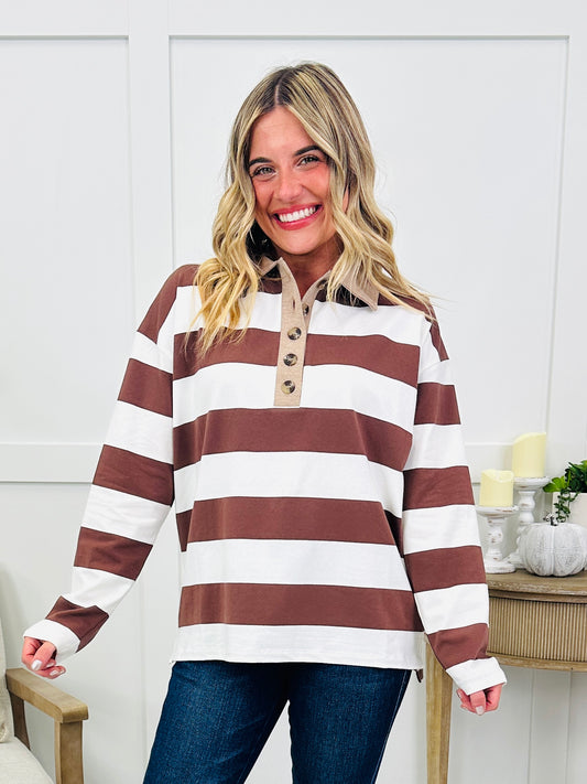 Weekend Polo Top In Brown