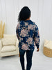 Living In A Floral Daydream Hoodie In Navy