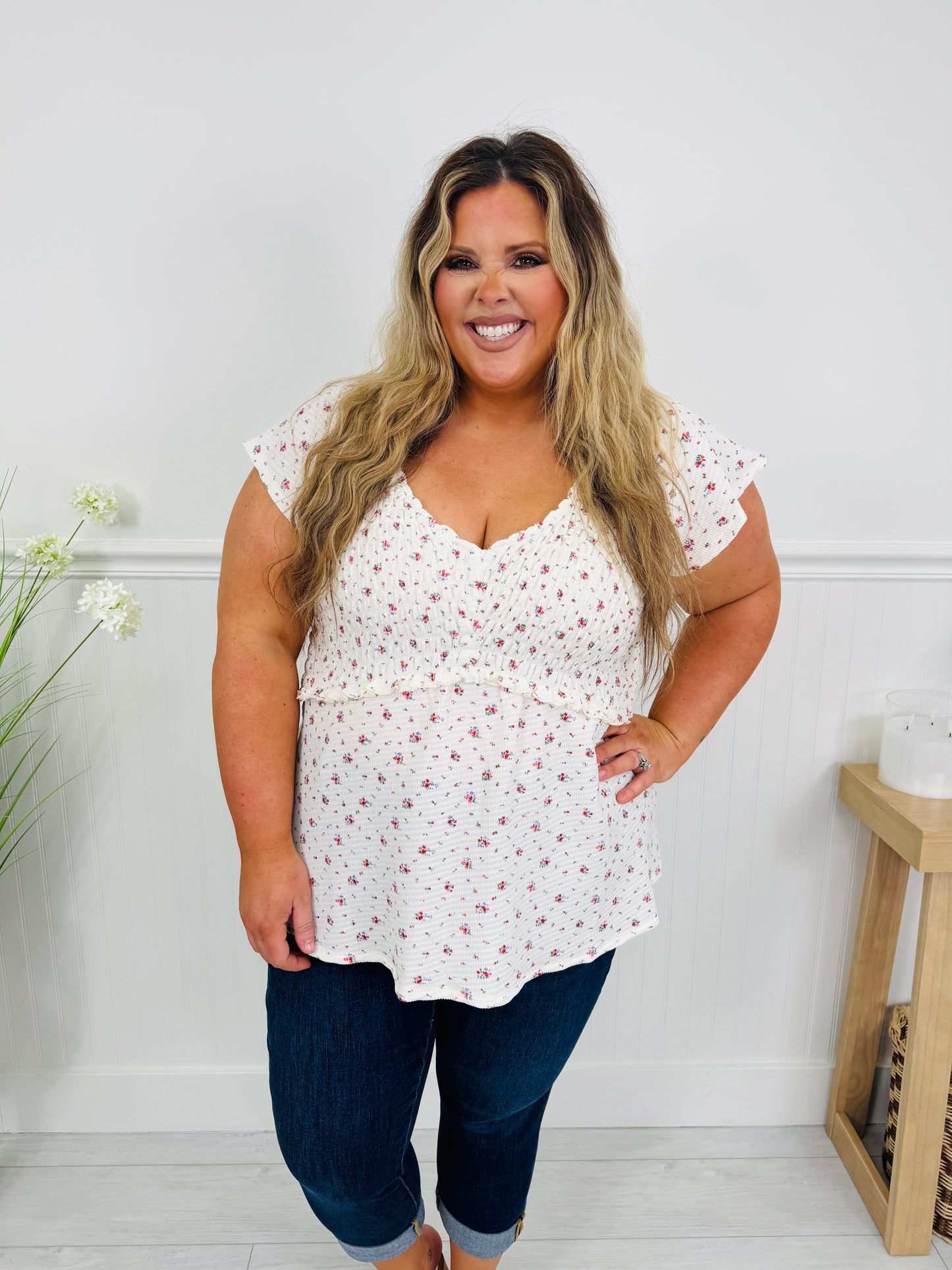 Secret Garden Top in Multi Color Floral