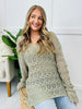 Blossoming Soul Sweater In Olive