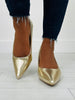 Polished Steps Heels in Gold