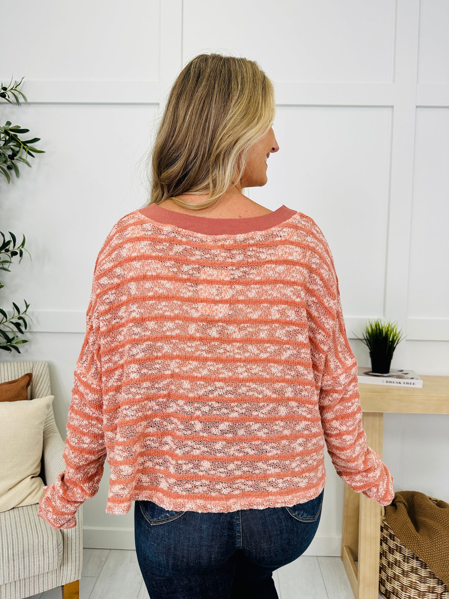 Chasing The Calm Cardigan in Rose