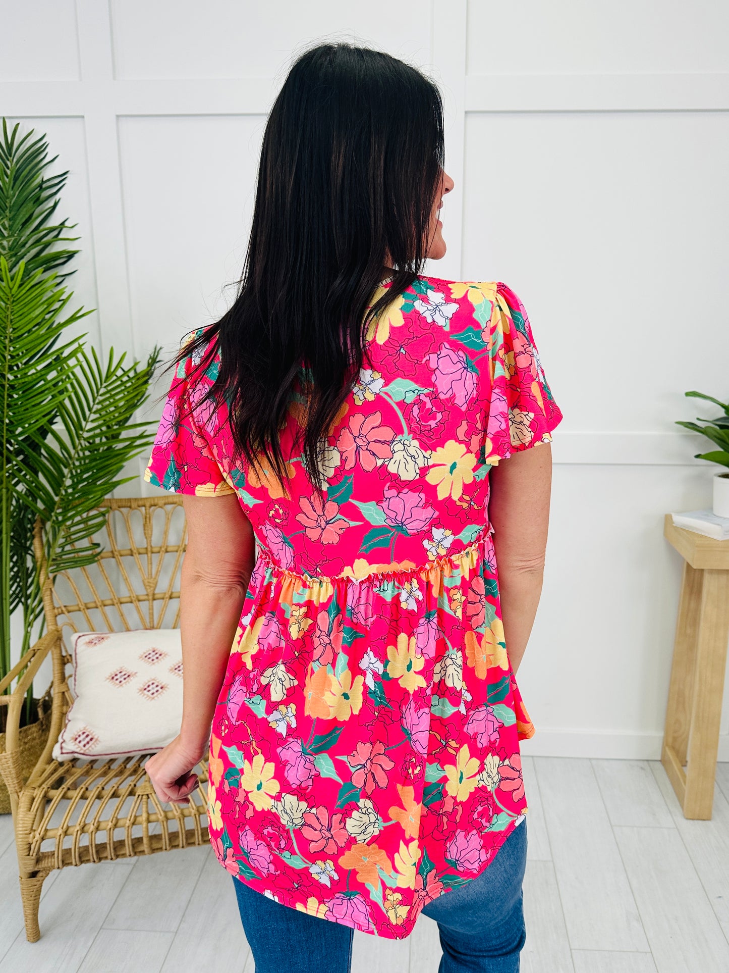 Flourishing Fuchsia Top