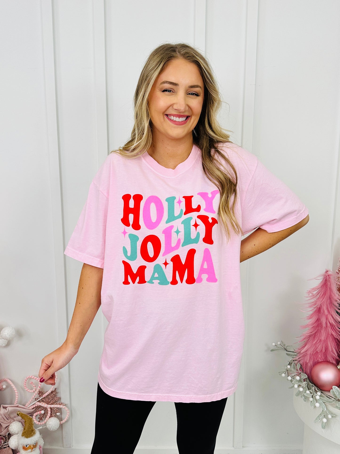 Holly Jolly Mama Graphic Tee