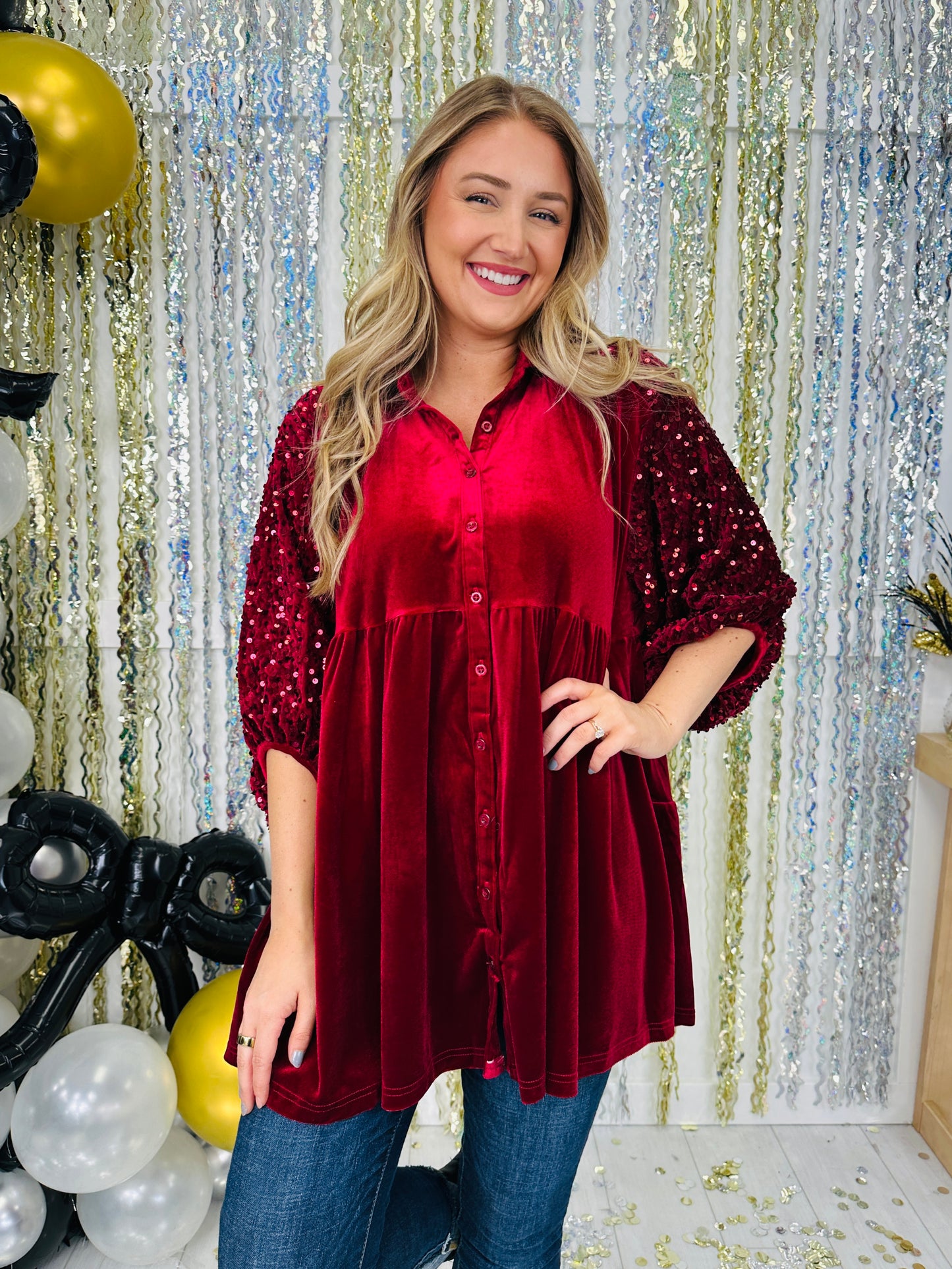 Season Of Sparkle Top- Multiple Colors!