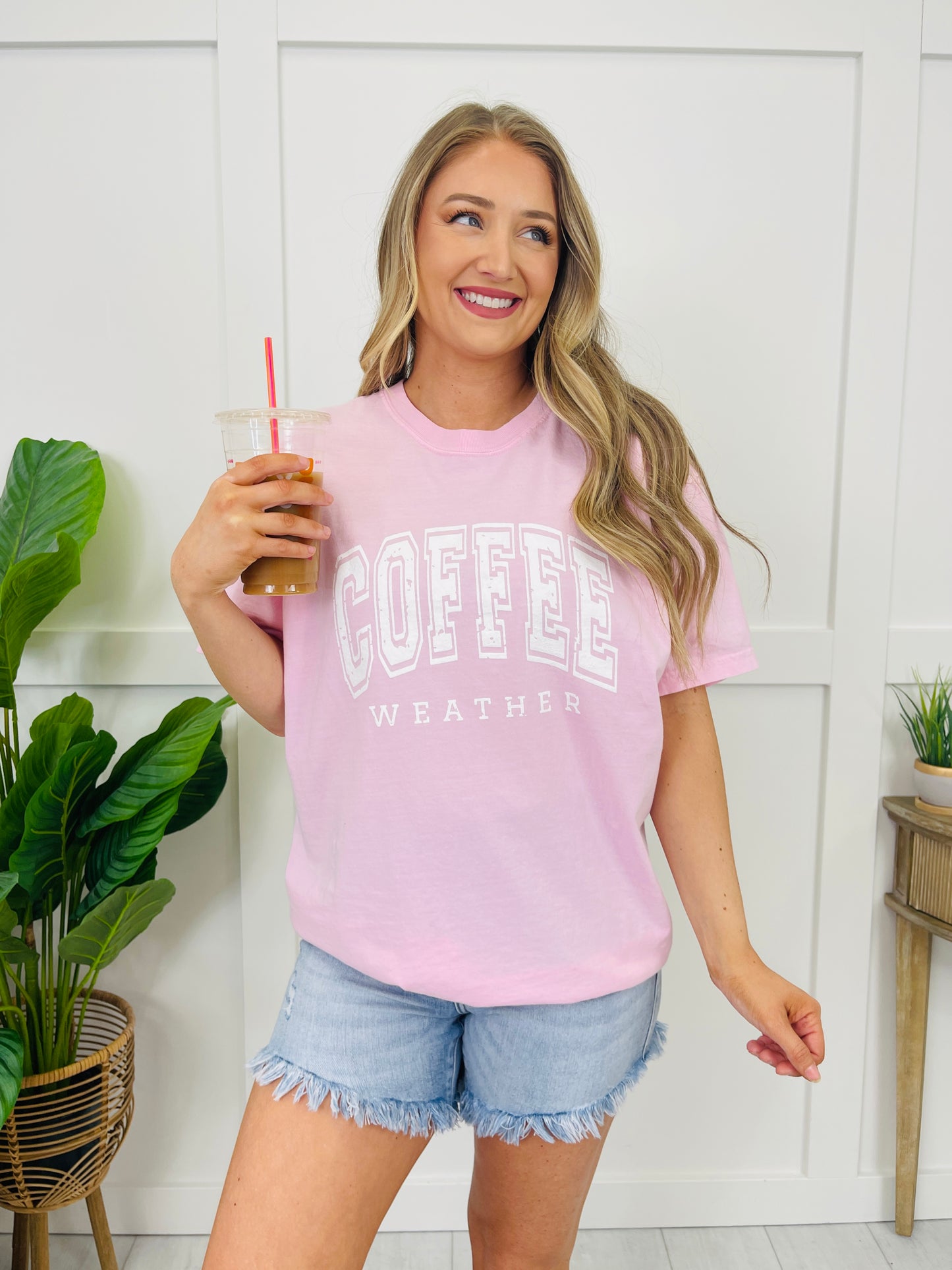 Coffee Weather Graphic Tee in Multiple Colors