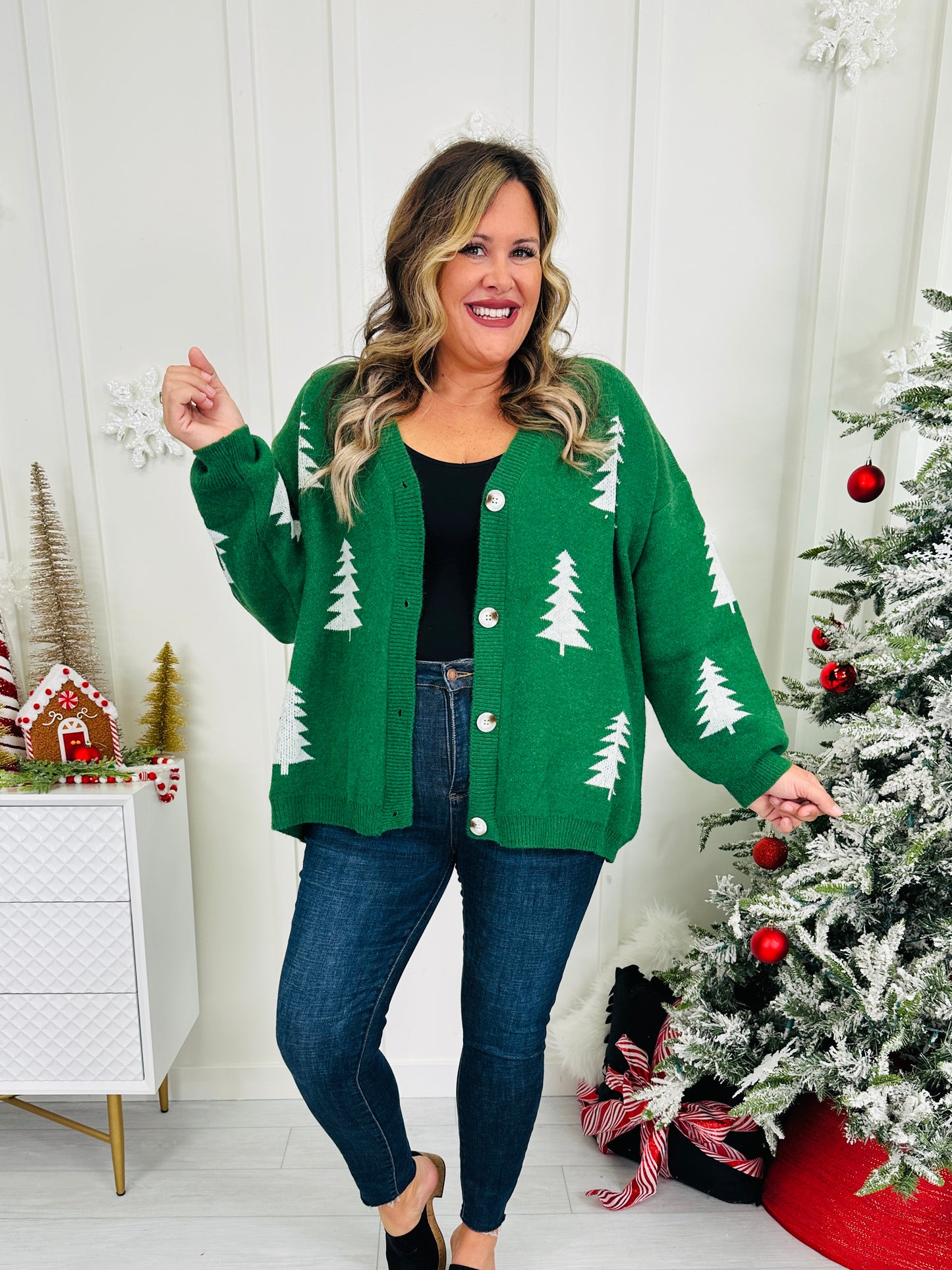 Holly Jolly Tree Cardigan