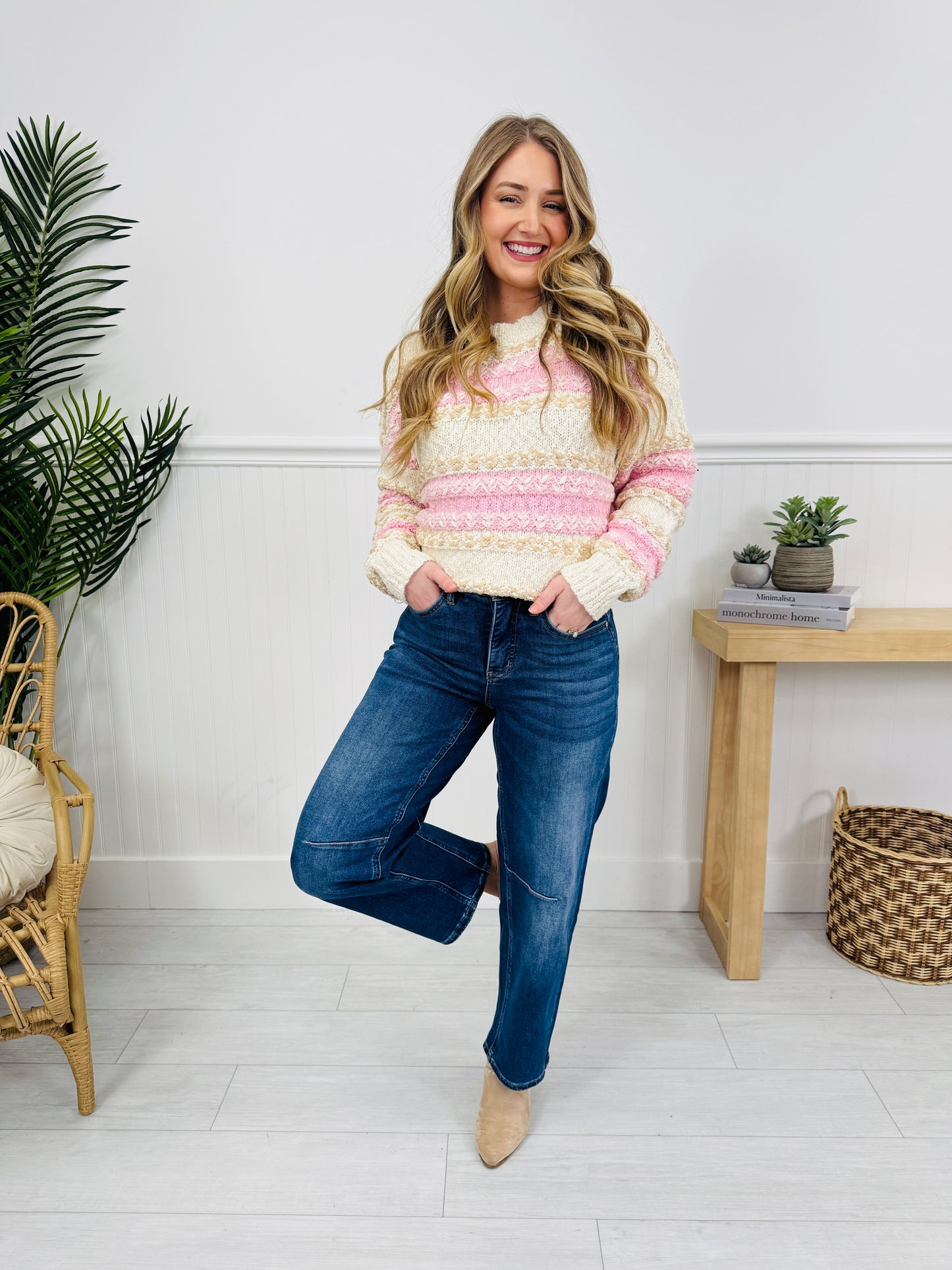 Carefully Curved Slim Barrel Jeans with Tummy Control