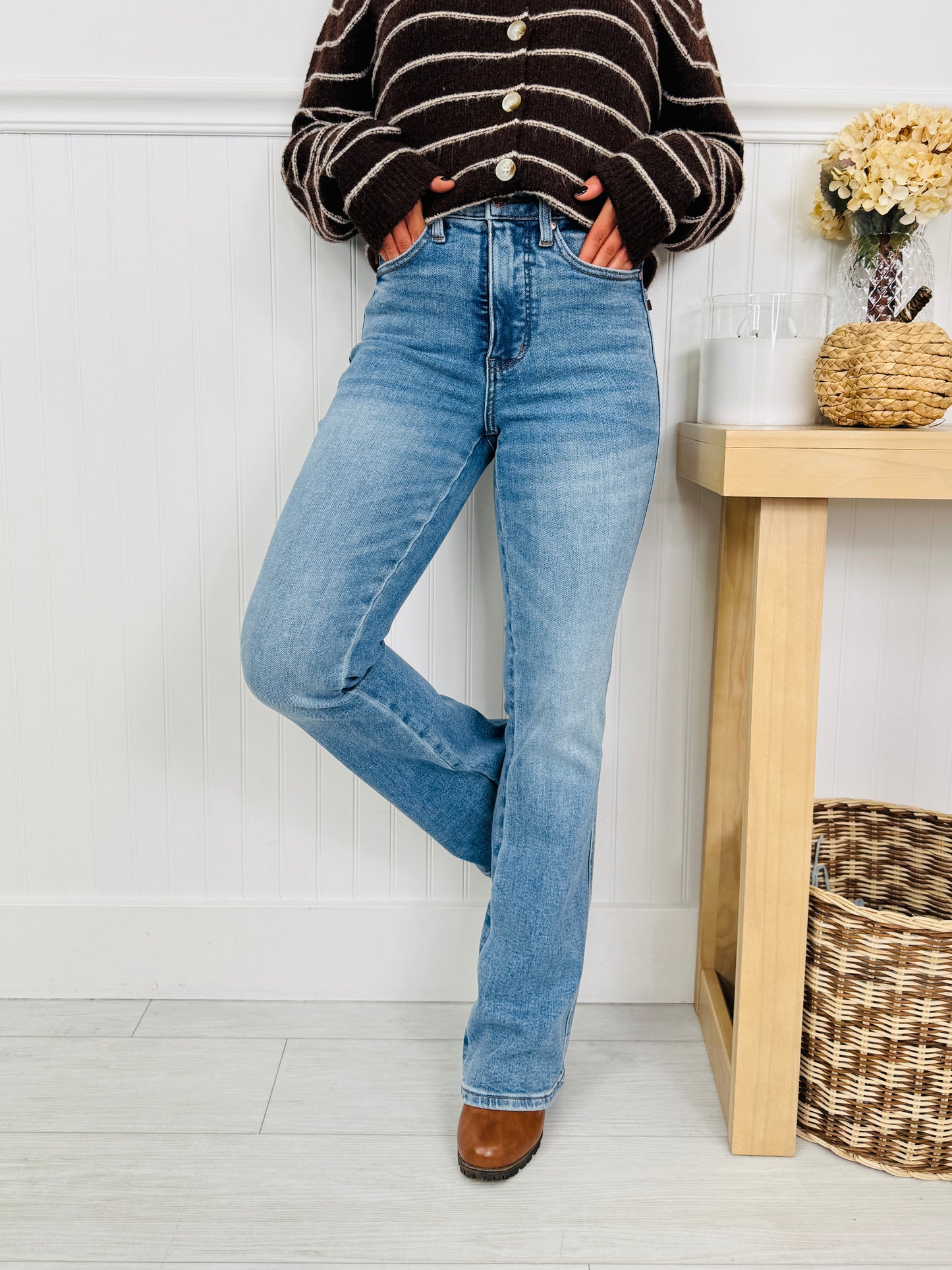 Judy Blue Easy Going Tummy Control Bootcut Jeans In Multiple Inseams