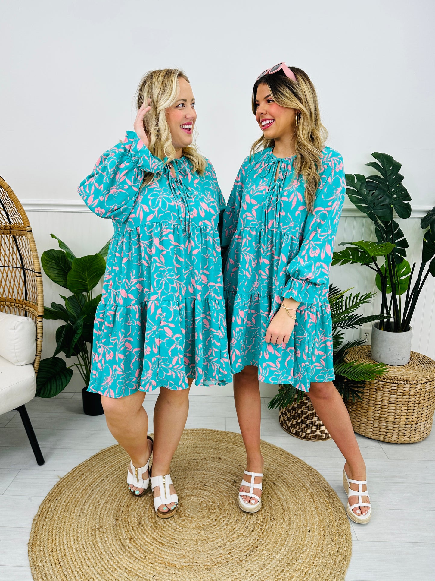 Tropical Tango Dress In Mint