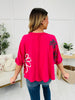 Painted Petals Top In Fuchsia