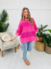 Petal Theory Top in Hot Pink