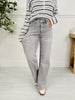 Grey Goals Tummy Control Wide Leg Jeans In Multiple Inseams