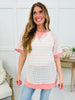 Stripe by Stripe Top In Pink