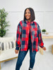Meet Me At The Bonfire Flannel in Red/Navy
