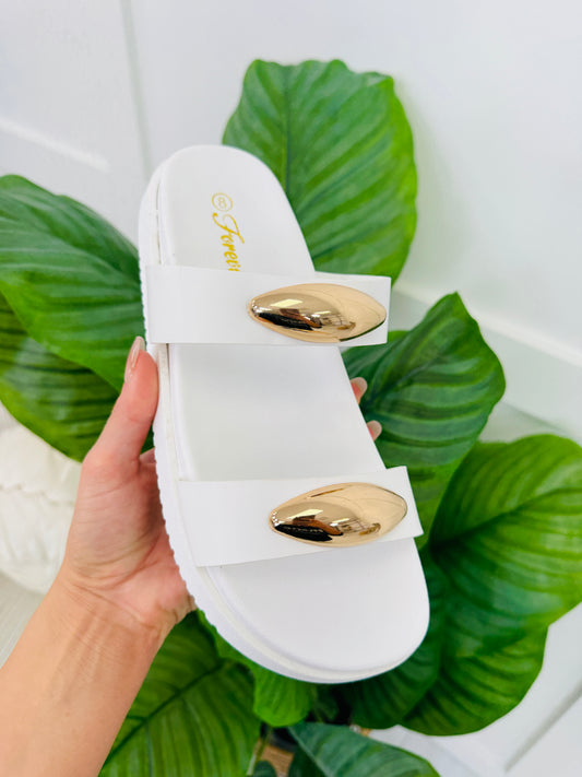 The Polished Pair Sandals In White