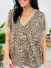Calm Safari Top In Mocha
