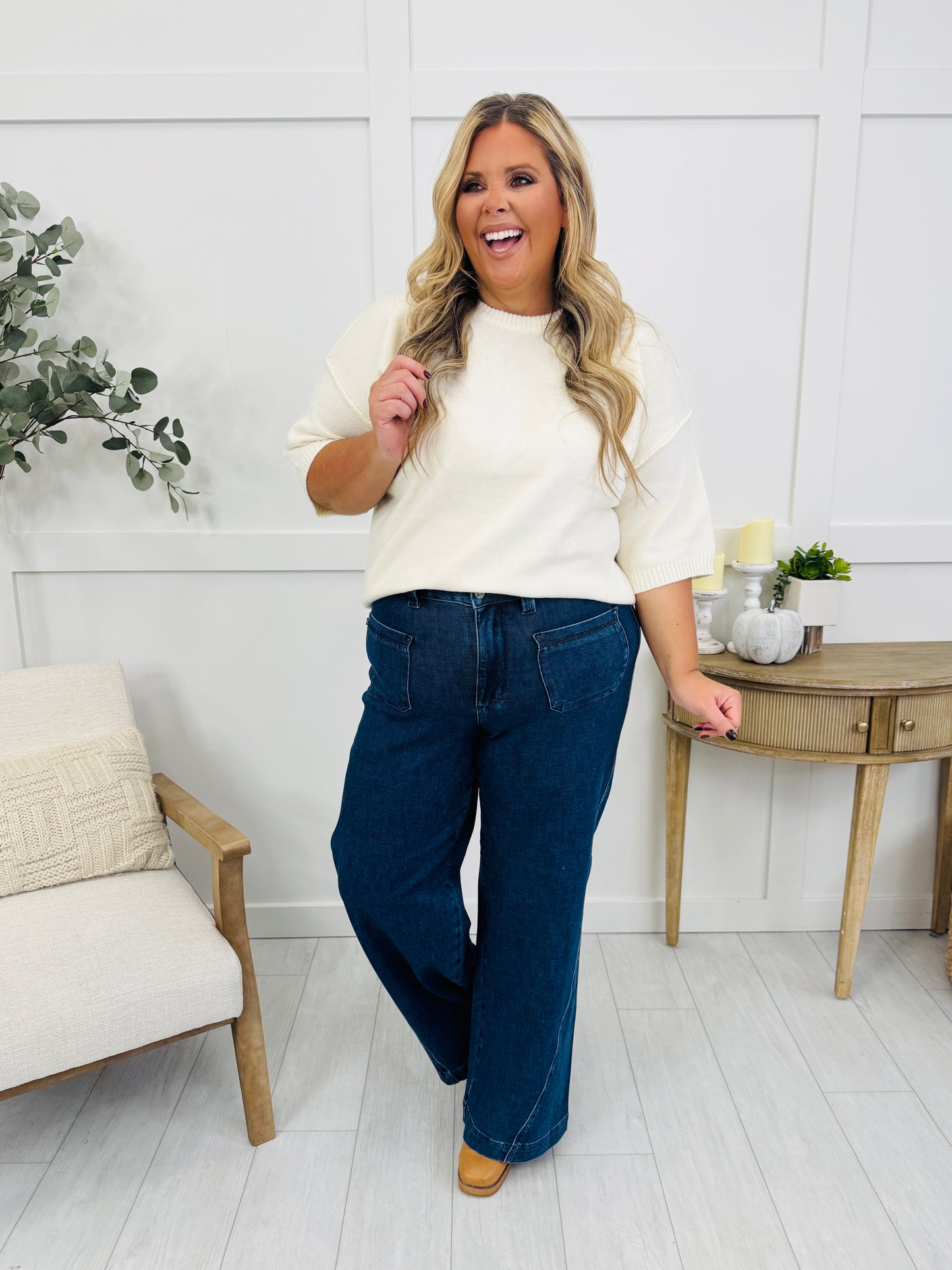Judy Blue Effortless Elevation Retro Wide Leg Jeans