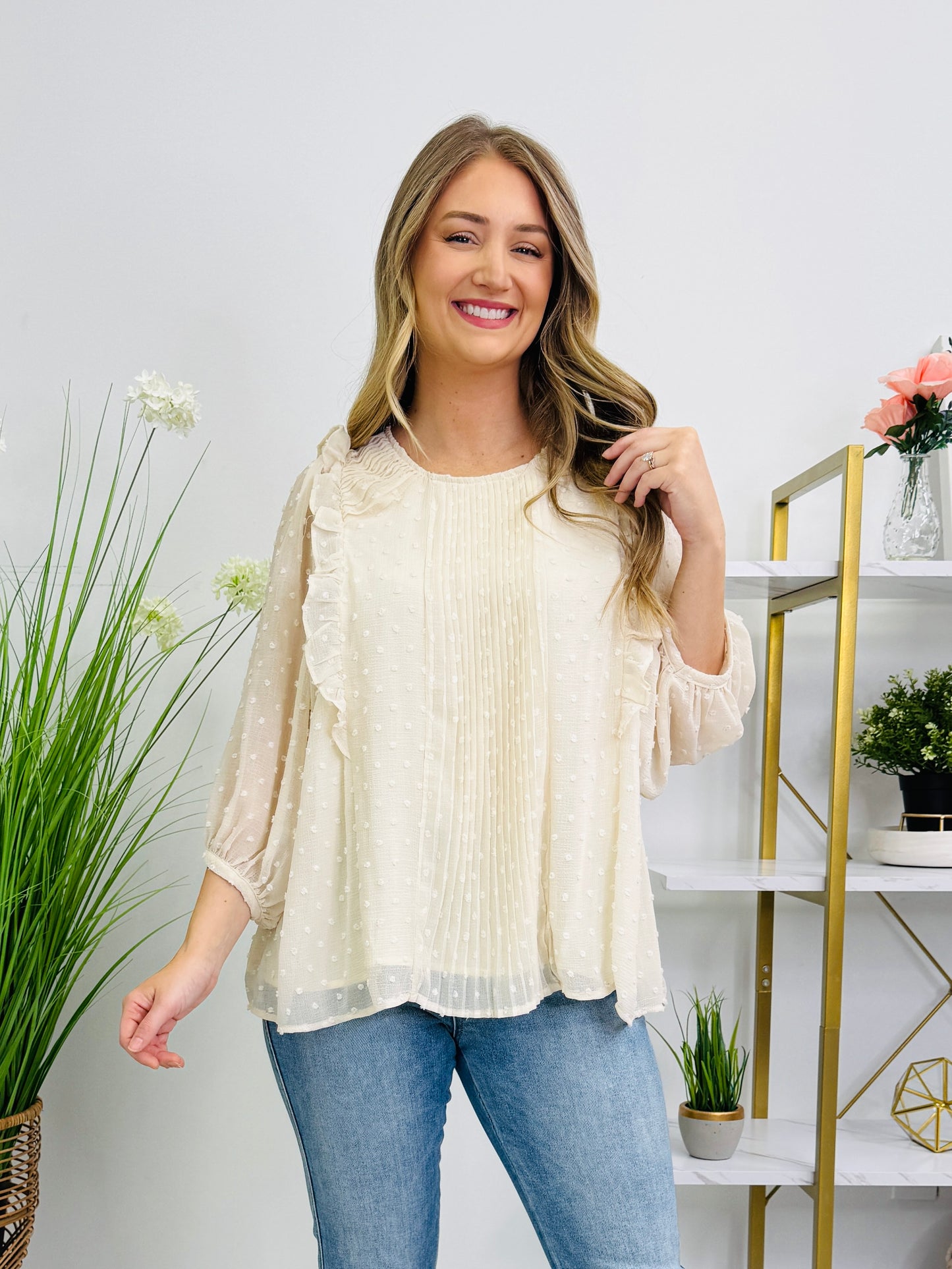 Flirty Frills Top in Multiple Colors