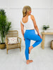 Power Pop Leggings in Blue Fog