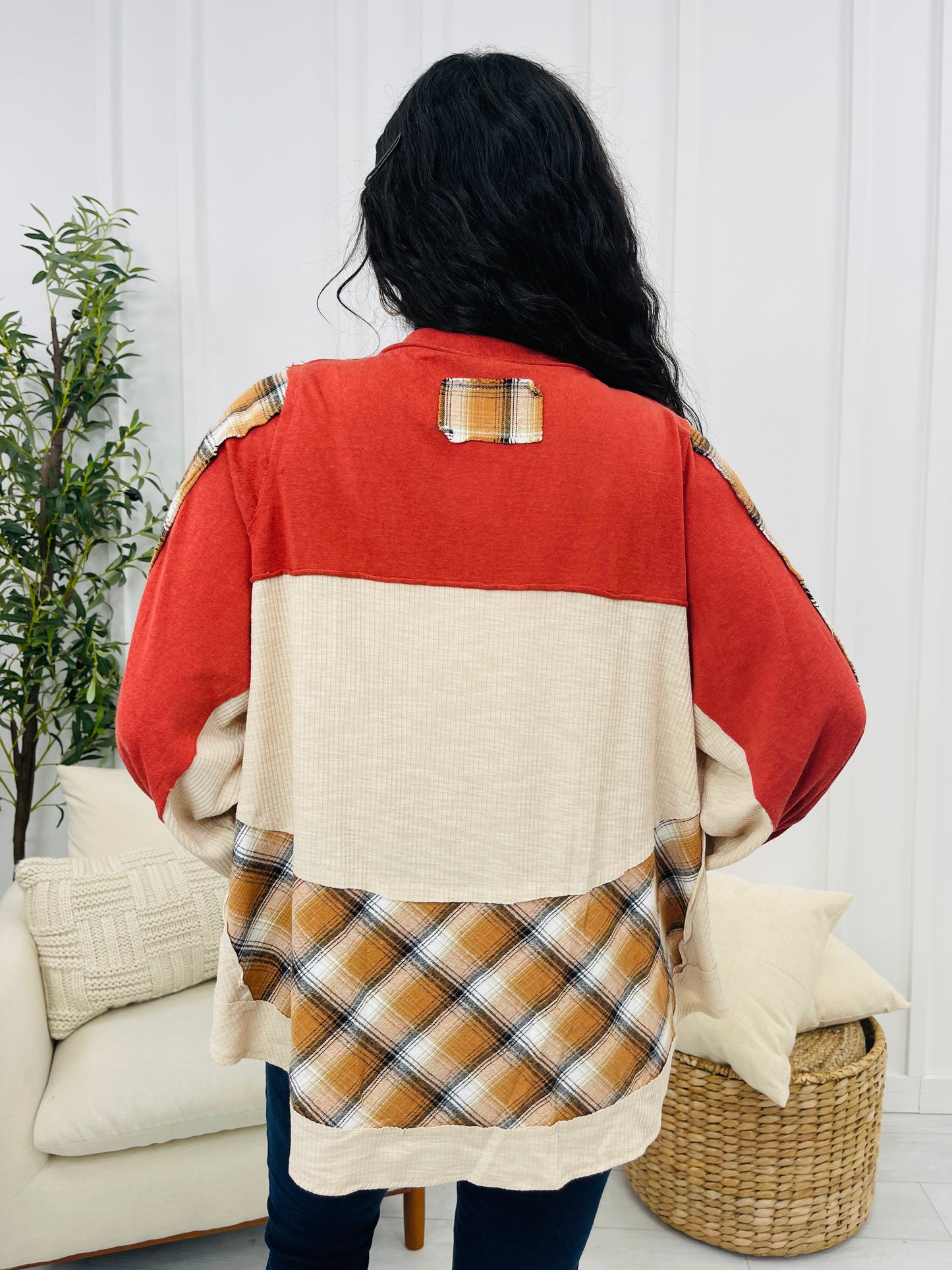 Rustic Roots Top In Red Pumpkin