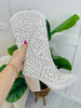 Shine Your Light On The Road Ahead Boots In White